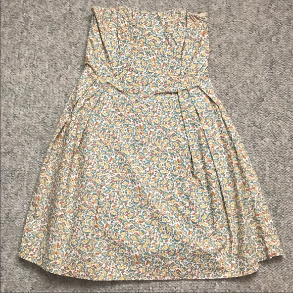 Moda International Dresses & Skirts - Strapless Corset Top Floral Dress